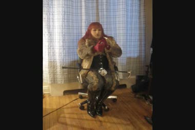 Ts Dominatrix Smoking In Fur